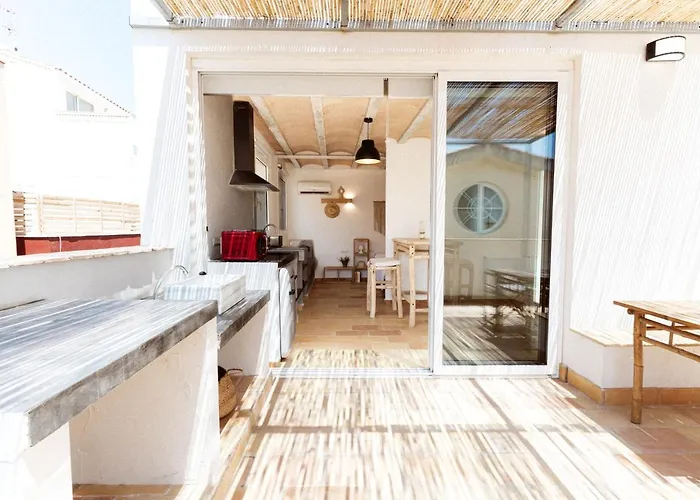 Loft Alguer II Con Terraza, Barbacoa Y Chimenea
